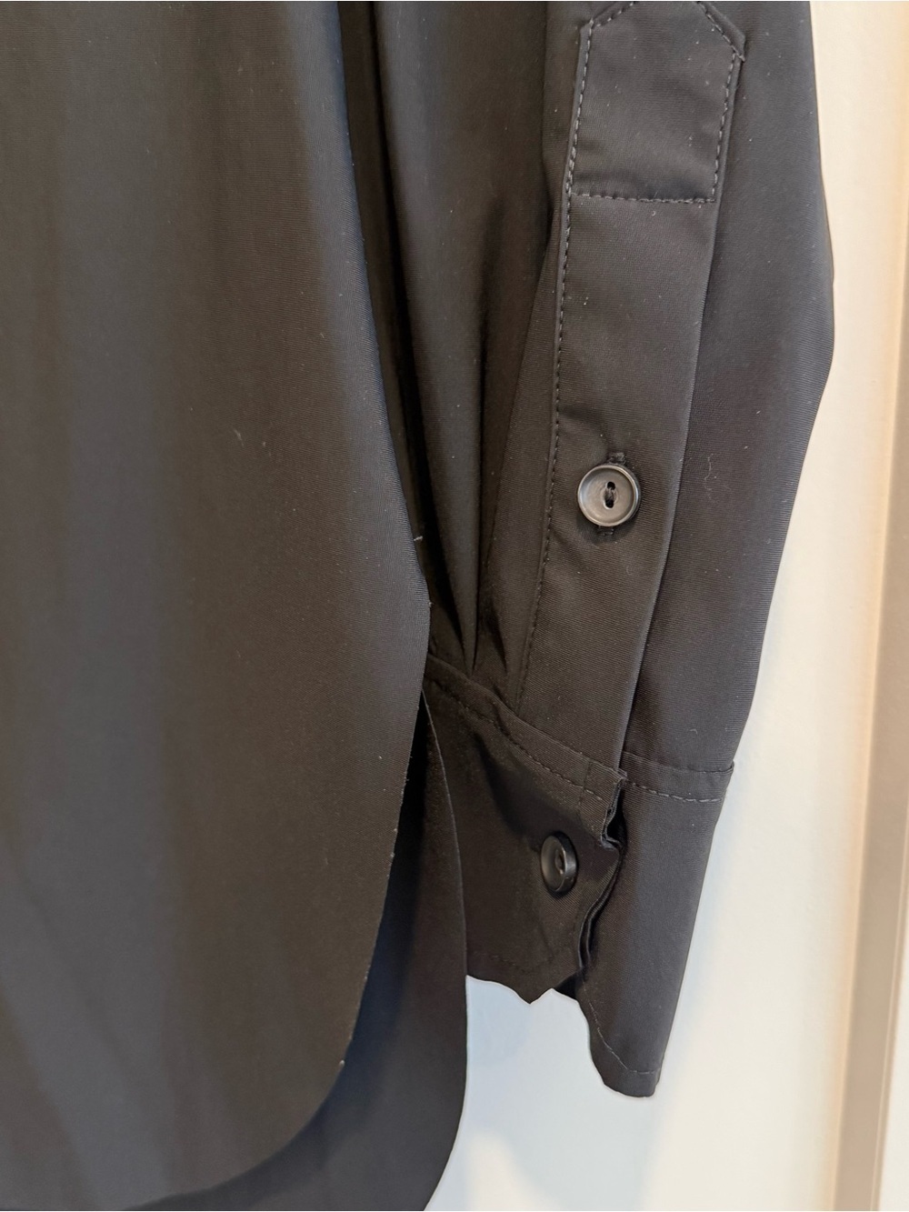 Lysse Parker Button Down Shirt Women’s Small Stretch Career Blouse Black - Picture 4 of 9